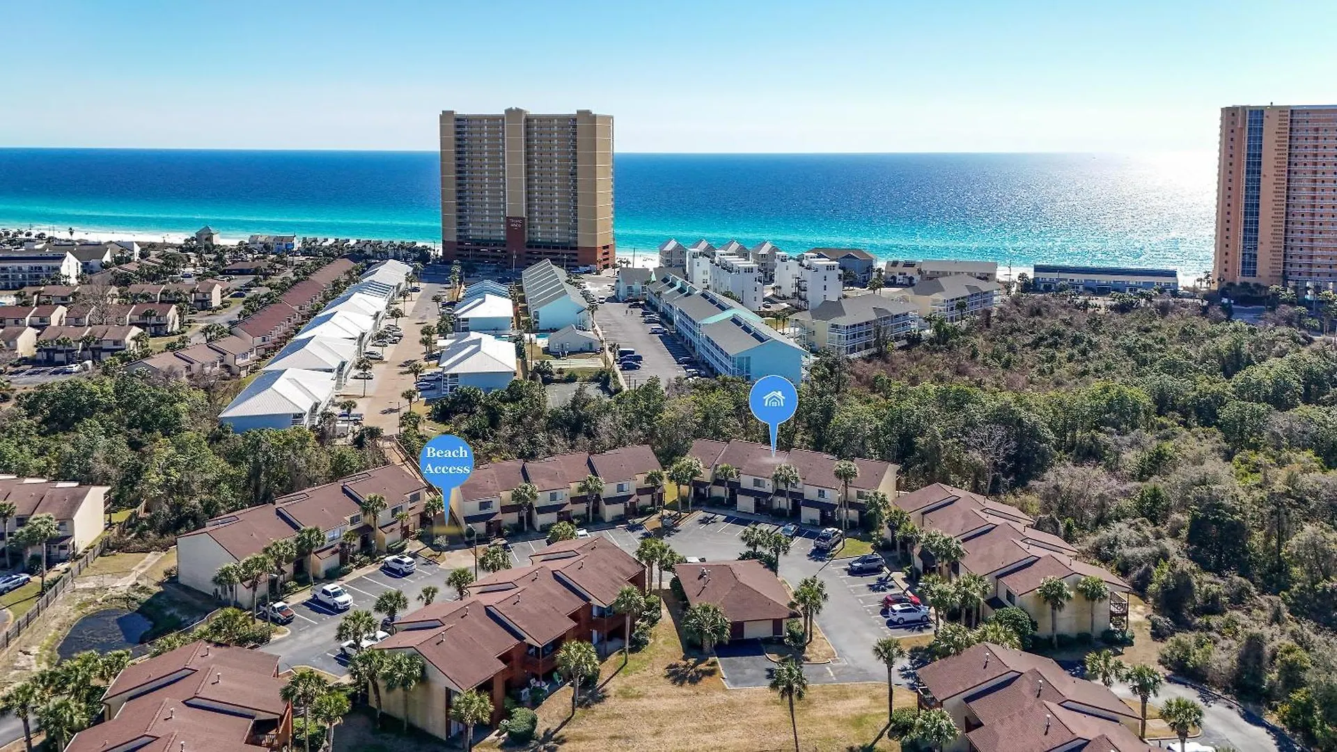 5 Minutes Walk To Beach, Family Friendly Condo With Shared Pool, Tennis Court Panama City Beach Apartmanhotel